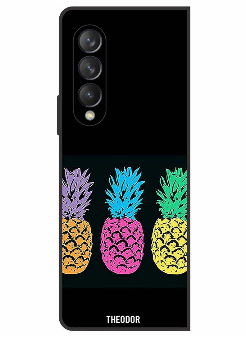 Theodor Protective Case Cover For Samsung Galaxy Z FOLD 3 5G  Pineapples 1  - Image 1