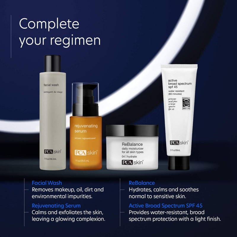 PCA SKIN Active Broad Spectrum SPF 45 - Zinc Oxide Water-Resistant Face & Body Sunscreen Lotion, Reef-Friendly, Oxybenzone & Oil-Free Formula (3 fl oz) - Image 4