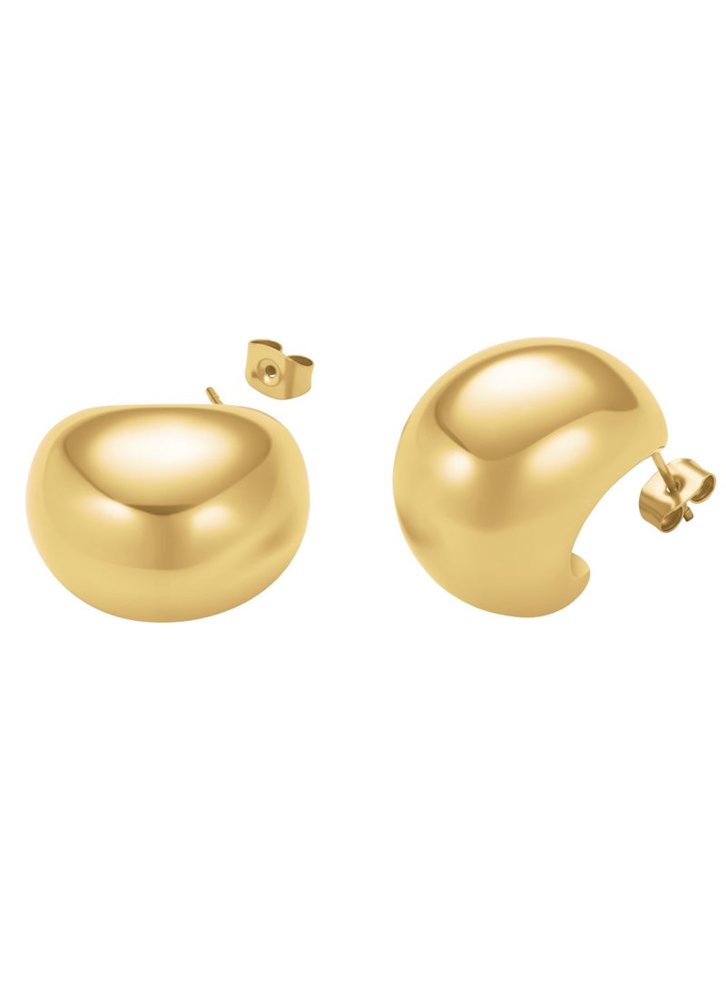 RoseField Rosefield Chunky Half Moon Hoops - JECMG-J976  - Image 2