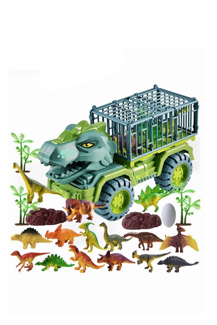 DURKU Dinosaur Truck Toys Transporter with Dino Car Set for Kids Boys Girls - Image 1