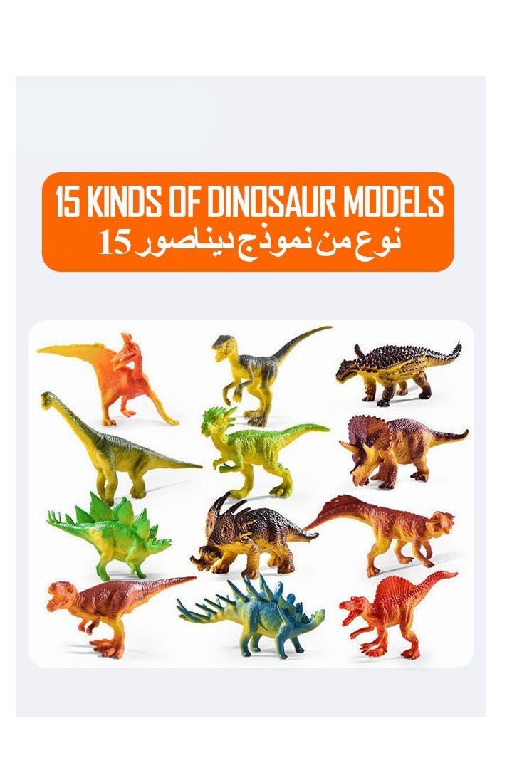 DURKU Dinosaur Truck Toys Transporter with Dino Car Set for Kids Boys Girls - Image 2