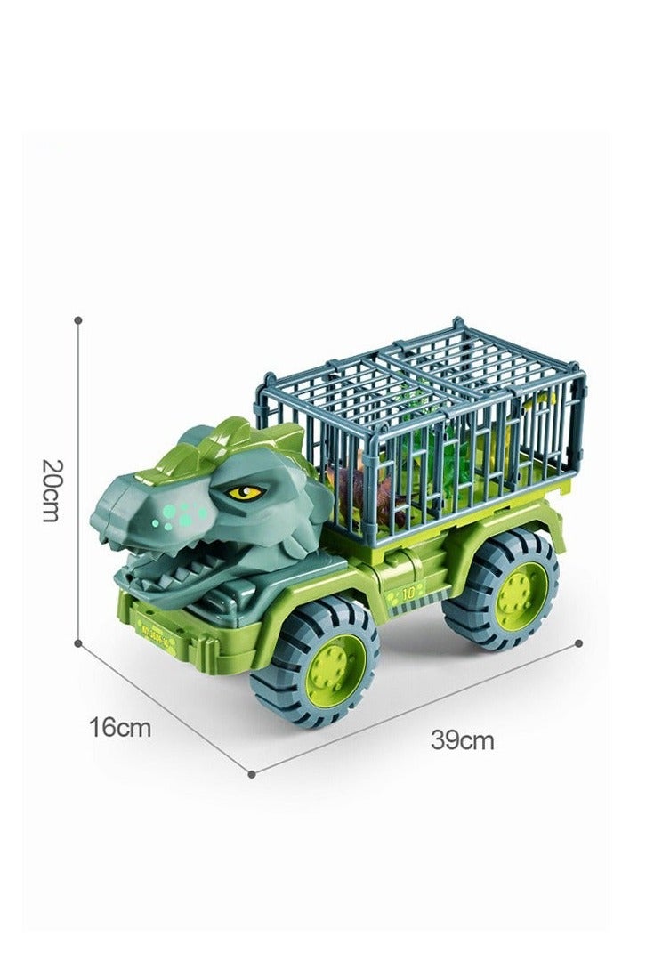 DURKU Dinosaur Truck Toys Transporter with Dino Car Set for Kids Boys Girls - Image 3
