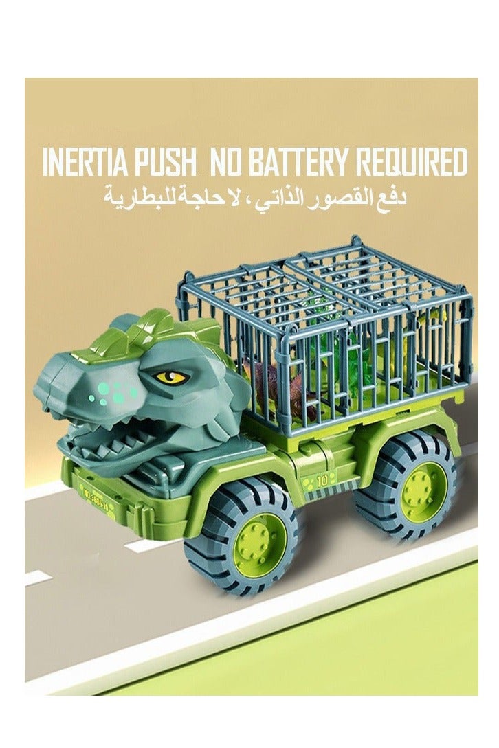 DURKU Dinosaur Truck Toys Transporter with Dino Car Set for Kids Boys Girls - Image 4