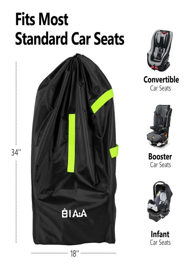 elaia Car Seat Travel Bag for Airplane, Waterproof Wearable with Straps, Large Capacity Padded Car Seat Check Bag, Perfect for Air Travel, Family Vacations, and Parents with Infants - Image 2