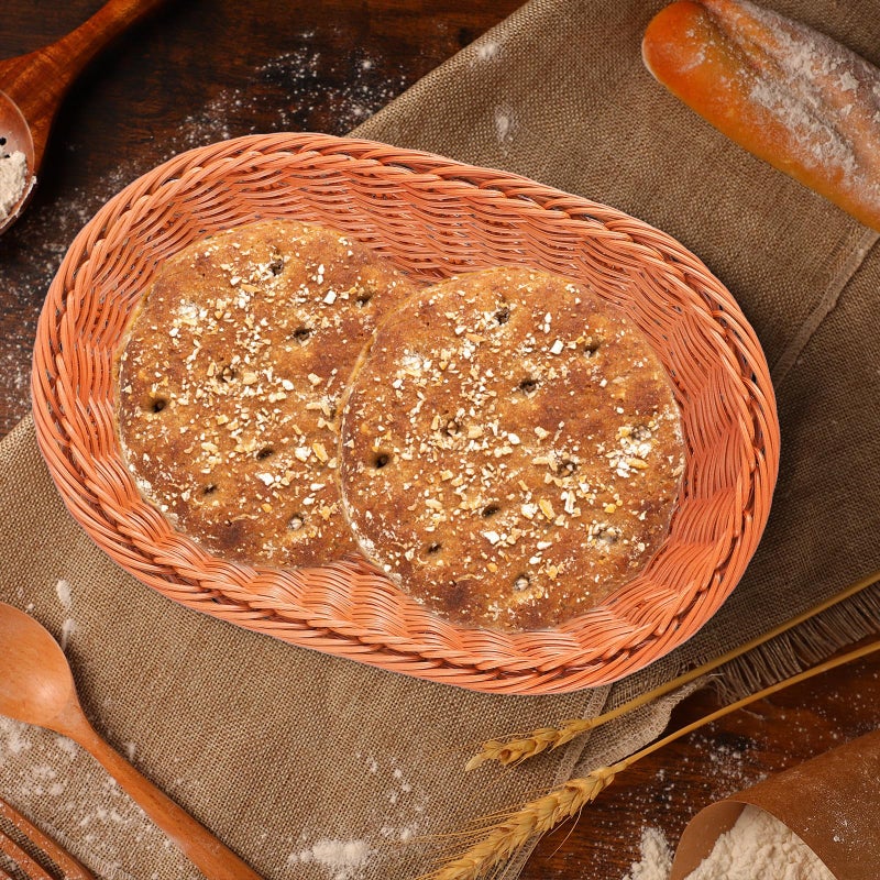 سلة تخزين بلاستيكية بيضاوية بأسلوب رجعي، منظف مطبخ متعدد الأغراض للخضروات والفواكه - Image 4