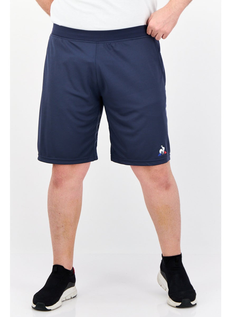 le coq sportif Men Sportswear Fit Tennis Shorts, Navy Blue  - Image 1