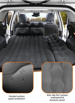 Occuwzz 5PCS Car Inflatable Mattress with 2 Pillows Electric Pump Portable Sleeping Pad for Car Camping  - Image 2