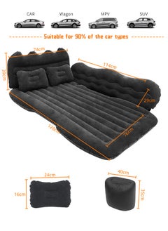 Occuwzz 5PCS Car Inflatable Mattress with 2 Pillows Electric Pump Portable Sleeping Pad for Car Camping  - Image 3