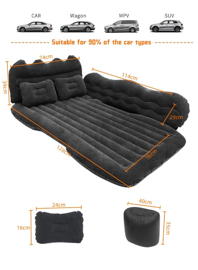 Occuwzz 5PCS Car Inflatable Mattress with 2 Pillows Electric Pump Portable Sleeping Pad for Car Camping  - Image 3