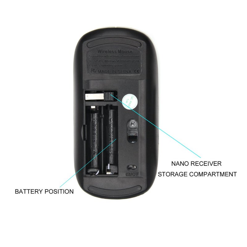 KOOLmouse 【 Optical 2.4G Wireless Mouse 【 Wolf Blue Eyes Neon Bright Light Forest 】 - Image 4