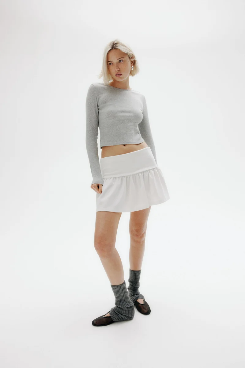 H&M Flared jersey skirt