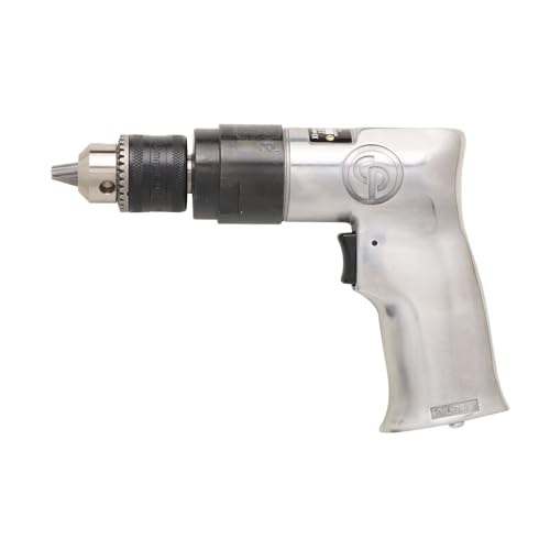 Chicago Pneumatic CP785 - Air Power Drill, 3/8 Inch (10 mm), Keyed Chuck, Aluminum Housing, Pistol Handle, 0.5 HP / 370 W, Stall Torque 3.1 ft. lbf / 4.2 NM, 2400 RPM, Power Tools & Home Improvement - Image 2