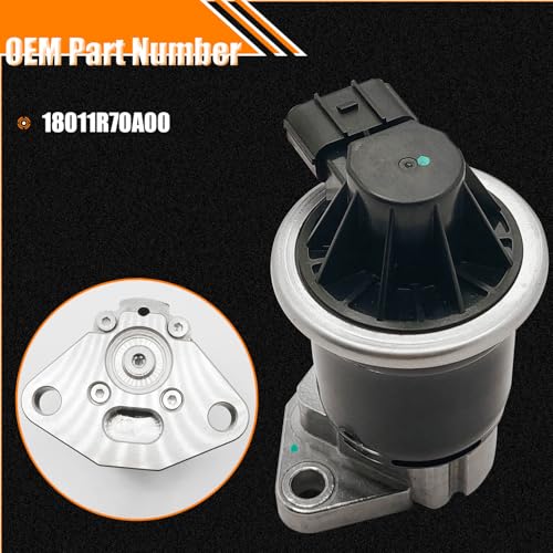 Quivimoro EGR Valve 18011R70A00 Replacement for Honda Accord Crosstour Odyssey Passport Pilot Ridgeline, Fits for Acura MDX RDX RL TL TSX ZDX, EGR Valve Exhaust Gas Recirculation Valves Replace OE #18011R70A00 - Image 3