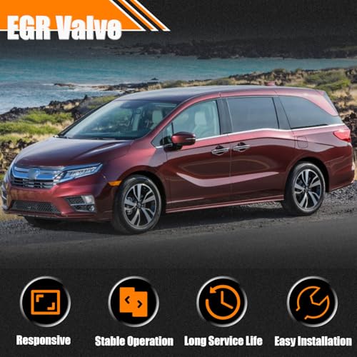 Quivimoro EGR Valve 18011R70A00 Replacement for Honda Accord Crosstour Odyssey Passport Pilot Ridgeline, Fits for Acura MDX RDX RL TL TSX ZDX, EGR Valve Exhaust Gas Recirculation Valves Replace OE #18011R70A00 - Image 5