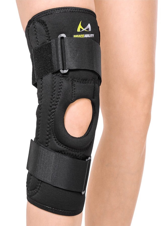 BraceAbility Patella Stabilizing Chondromalacia Knee Brace - Patellofemoral Pain Syndrome U-Shaped Stabilizer Supports Sides of Kneecap for Patellar Tendonitis, Torn Meniscus, Arthritis Support (M) - Image 1