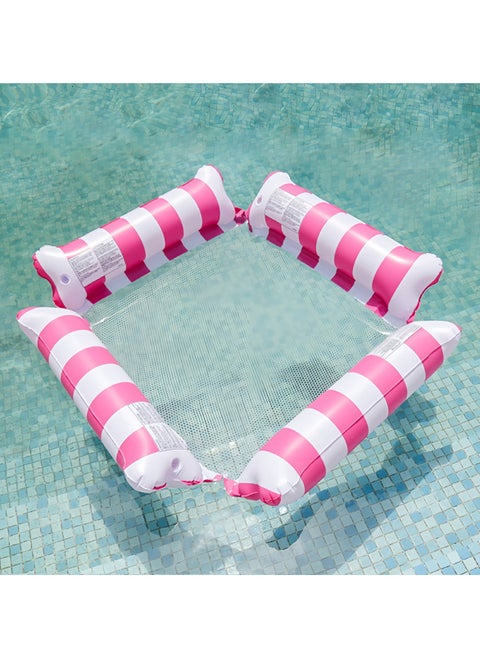 1pc Water Adult Inflatable Hammock, Swimming Float, Simple Water Play Float, Striped PVC Inflatable Float