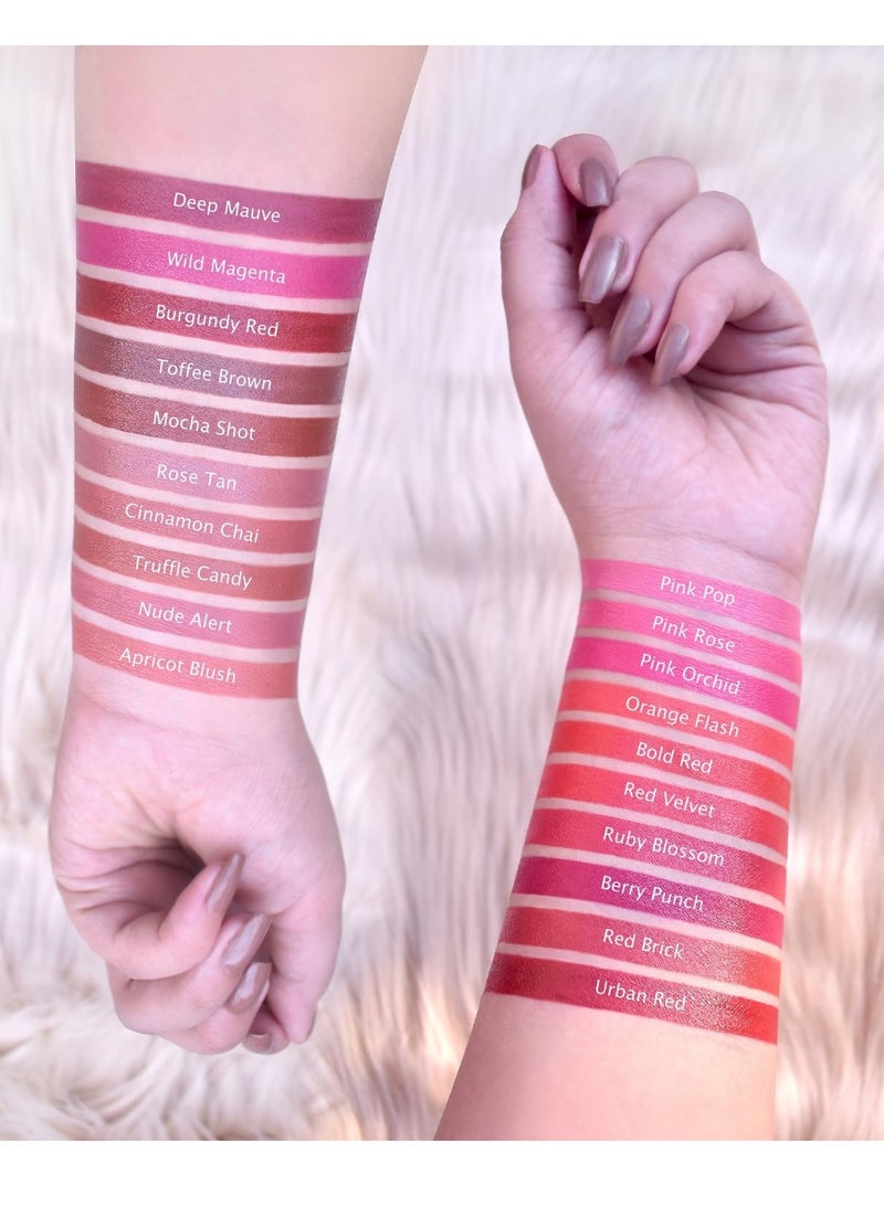 Iba Long Stay Matte Lipstick Shade M07 Red Velvet 4g - Image 3