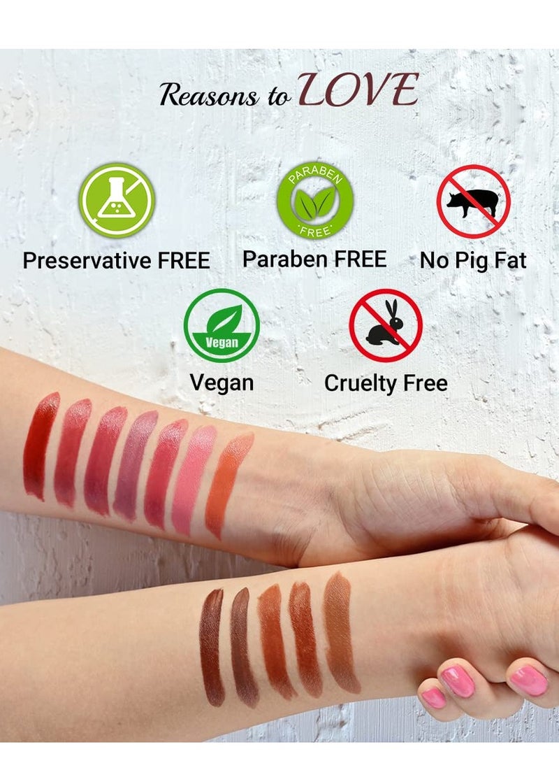Iba Long Stay Matte Lipstick Shade M07 Red Velvet 4g - Image 5