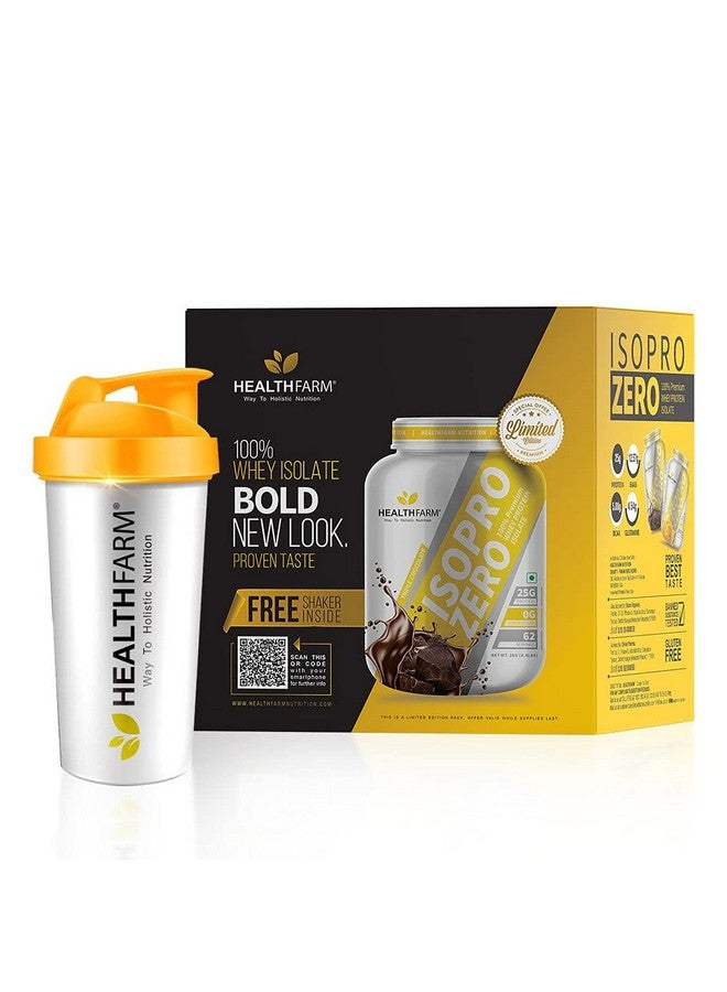HEALTHFARM Isopro Zero 100% Pure Whey Protein Isolate (Low Carb Protein) (Flavour-Triple Chocolate,2Kg-4.4 Lbs) - Image 1