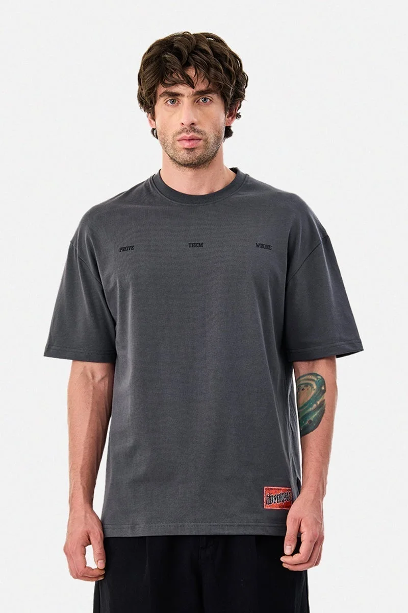 SNITCH 100% Cotton Oversized Printed T-Shirt
