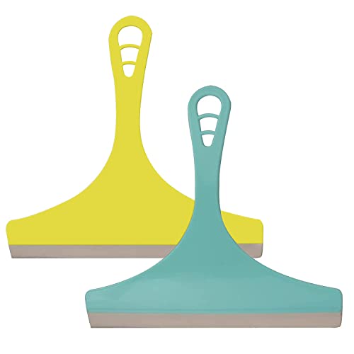 Pivalo Kitchen Platform & Glass Squeegee Wiper All-Purpose Cleaning Windows Car Windshield Bathroom Mirrors Table Cleaner (Set of 2, Random Colours) - Image 1