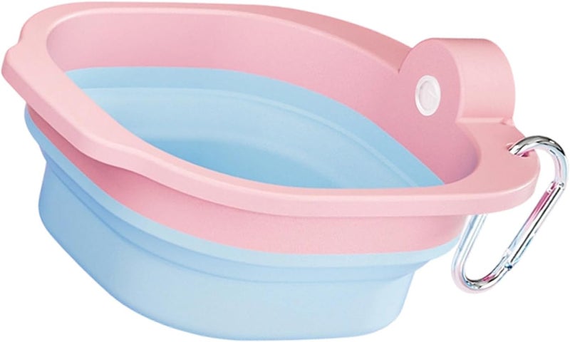 Foldable Pet Bowl for Travel and Hiking with Easy Carry Hanging Hook Food Water for Dog Cats Outdoor Activity Outdoor Foldable Dog - Image 1
