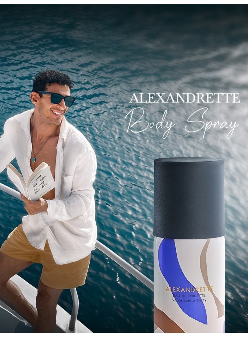ماء الذهب Alexandrette Body spray  For Men 100 ml - Image 5
