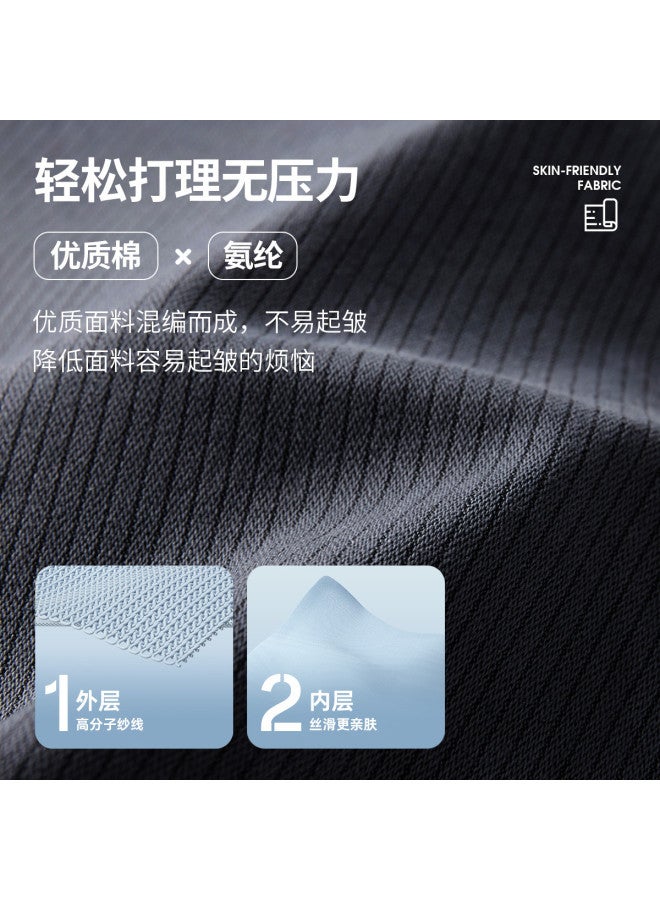 Fomoce skin-friendly Relaxed Straight-leg Casual Pants For Business Commute - Image 4