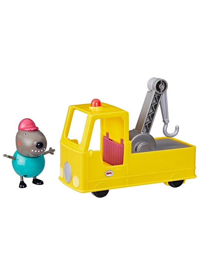 Peppa Pig Peppa Pig Granddad Dog's Tow Truck Construction Vehicle and Figure Set, Preschool Toys for Boys and Girls 3 Years and Up  - Image 1