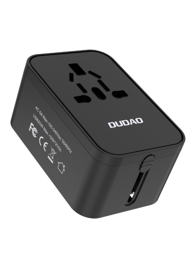 DUDAO A71-B UNIVERSAL TRAVEL CHARGER -BLK - Image 2