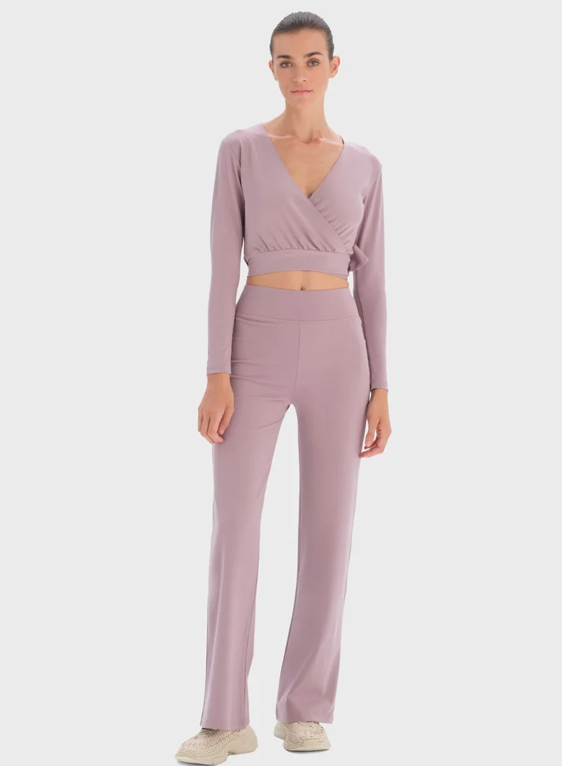 dagi Surplice Neck Top