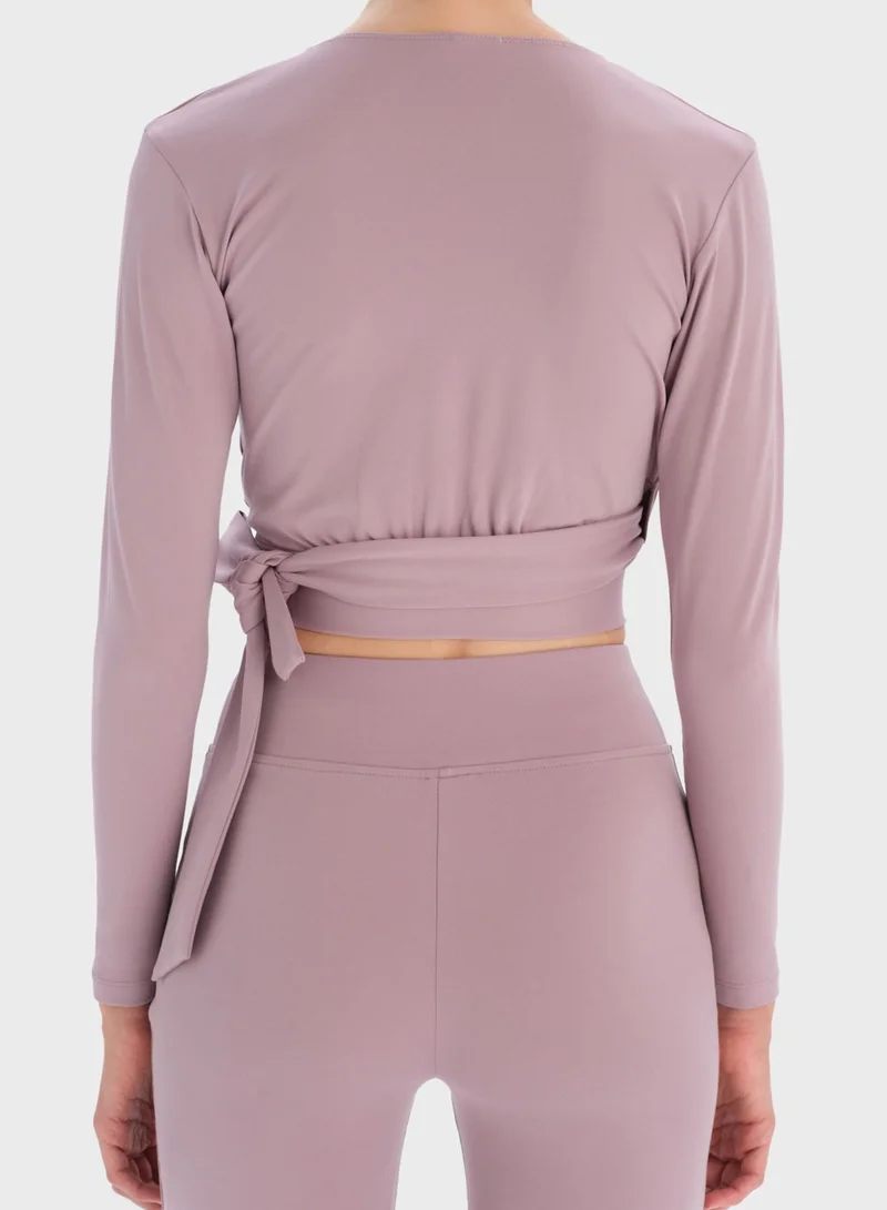 dagi Surplice Neck Top
