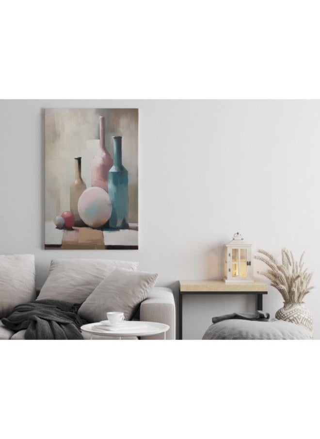 Home Gallery - Home Gallery painting various bottles ball table Printed canvas wall art - Image 1