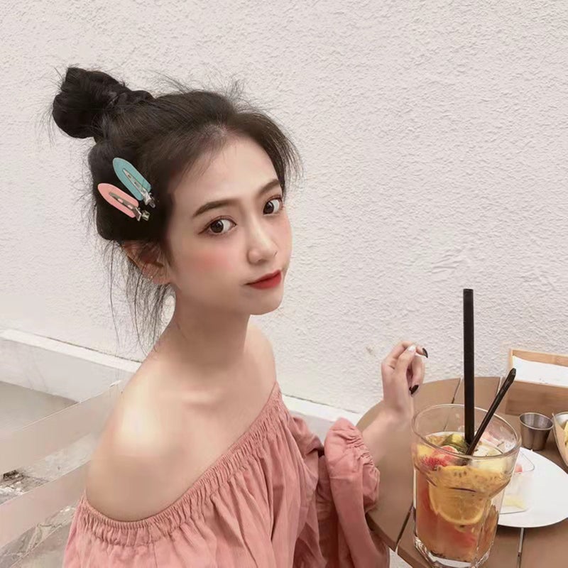 4PCS Candy Color Seamless Hairpin Duckbill Clip Hair Accessories - Image 5