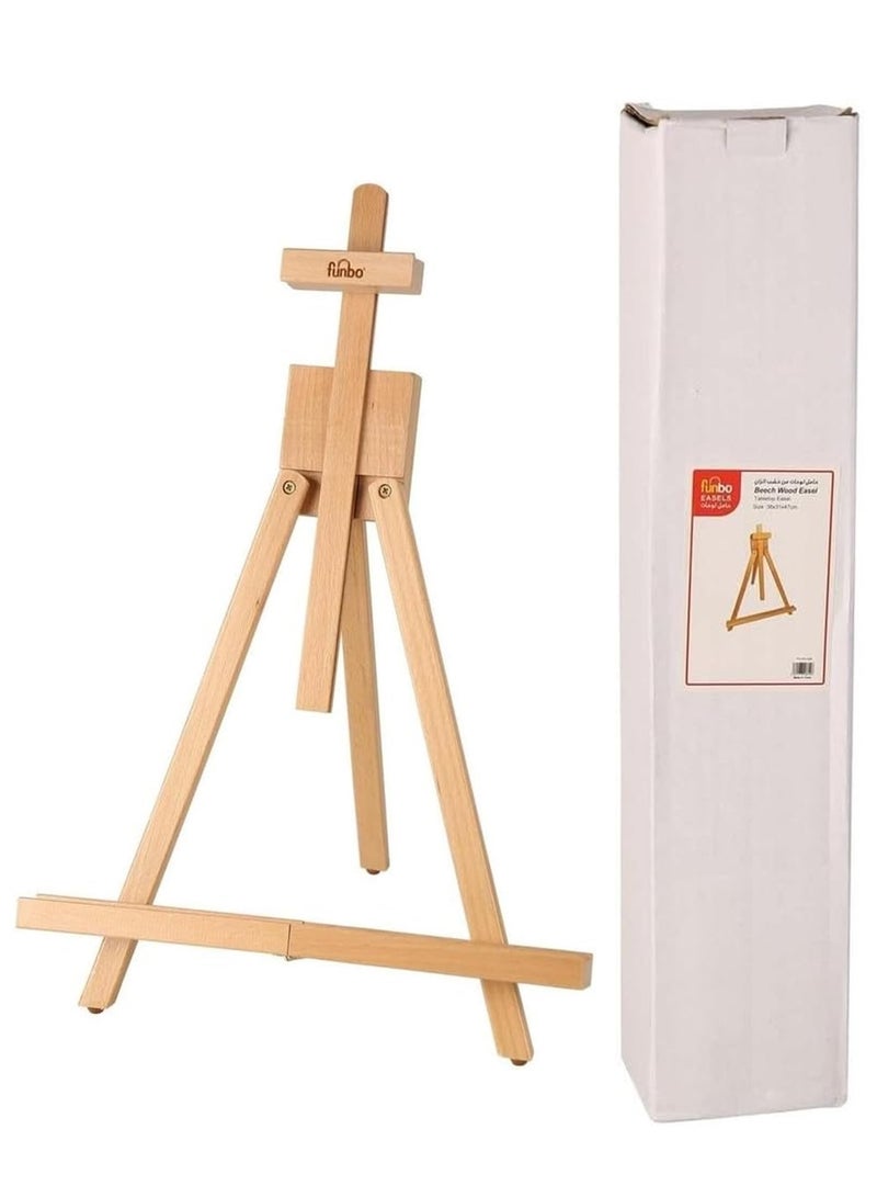 Funbo Beech Wood Table Top Easel 38x31x47cm For Painting And Display - Image 1