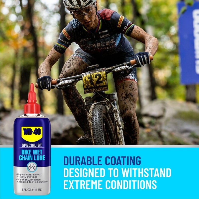 WD40 Specialist Bike Wet Chain Lube, 4 OZ - Image 5