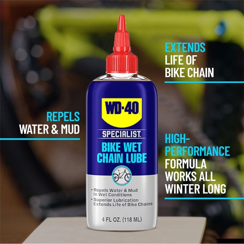 WD40 Specialist Bike Wet Chain Lube, 4 OZ - Image 2