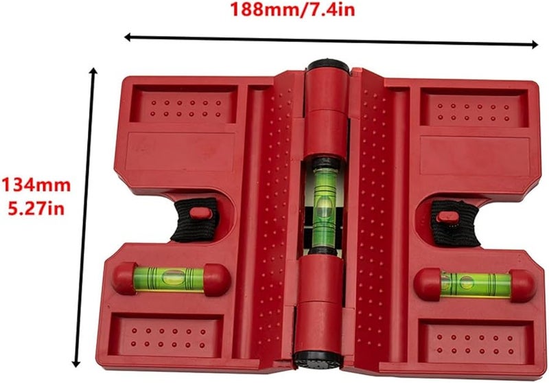 Magnetic Fence Post Level With Strap And Three Bubble Vials For Precise Positioning - Image 3