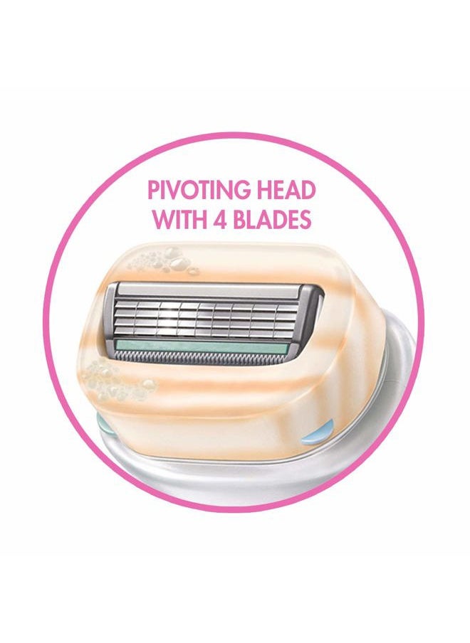 Intuition Schick Razors for Women Variety Pack with 1 Razor Handle & 4 Intuition Razor Blades Refill | Shaving Kit Women, Girls Shaving Kit Beginners, Razor Gift Set for Women, Razor Starter Kit  - Image 5