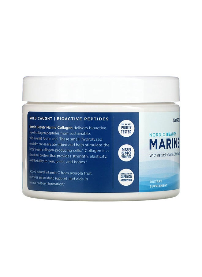 NORDIC NATURALS Beauty Marine Collagen Powder With Natural Vitamin C For Healthy Skin. Strawberry Flavour 5.3 Oz (150G)  - Image 2