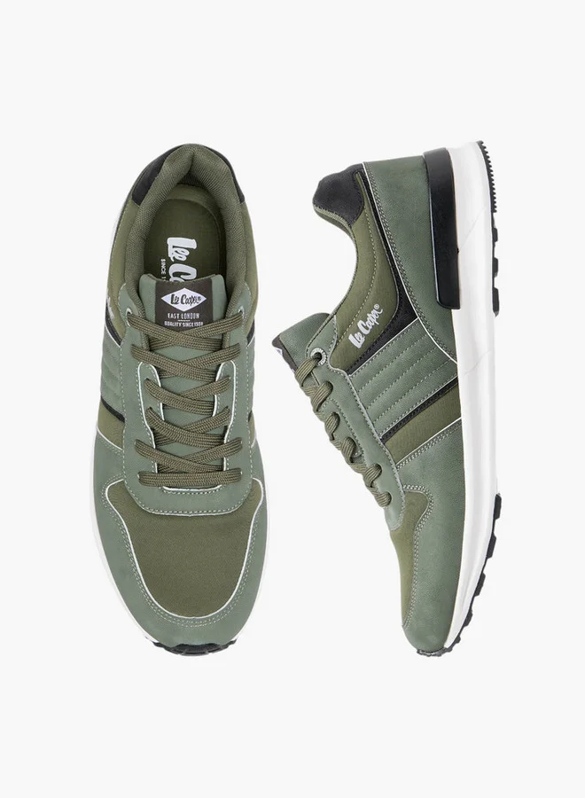 Lee Cooper Men's Panelled Lace-Up Sneakers