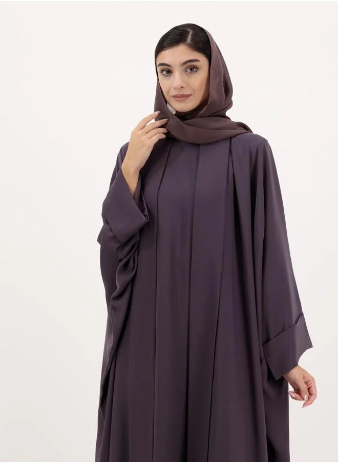 Meem by Mariyah Front open abaya with inner