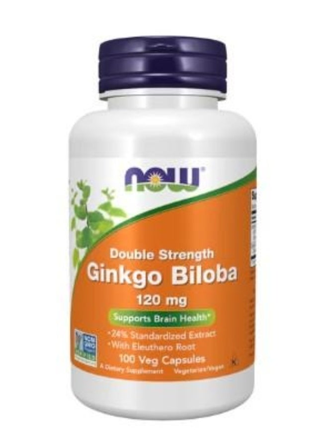Ginkgo Biloba 120 mg, 100 Veg Capsules