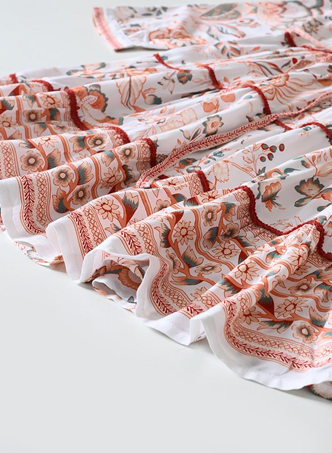 BELLA MODA Floral Tiered Dress - Image 5