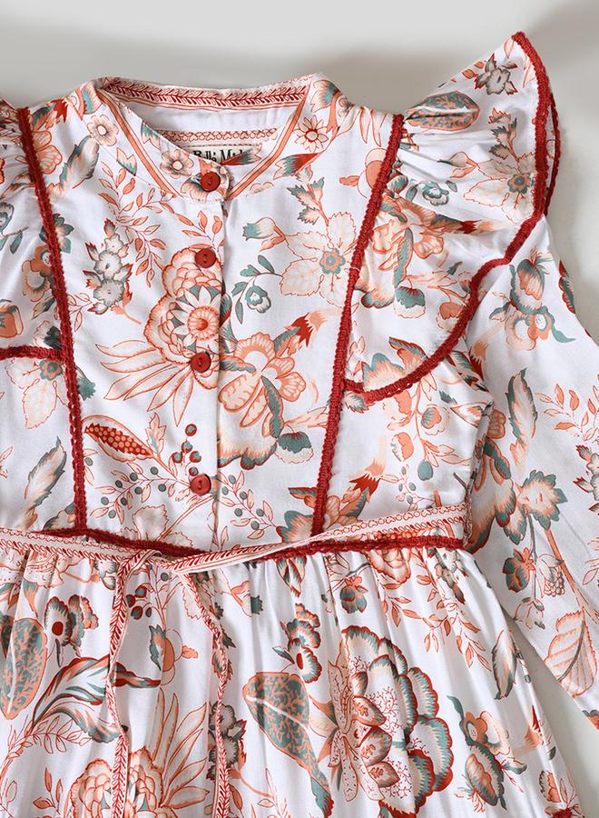 BELLA MODA Floral Tiered Dress - Image 4