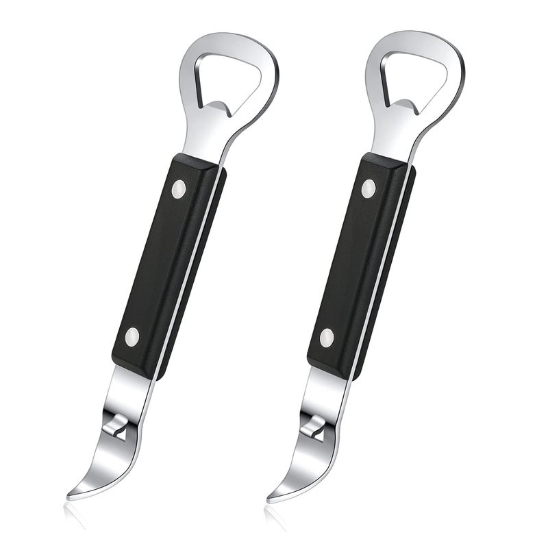 HANCELANT Can Punch Bottle Opener Manual Stainless Steel Can Opener 2 Pack - Image 1