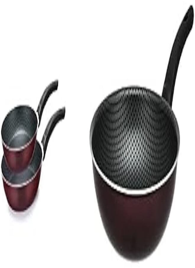 TRUEVAL Trueval frying pan set, 2 pieces (size 16-22), dark red + Trueval deep frying pan 28 cm- dark red 