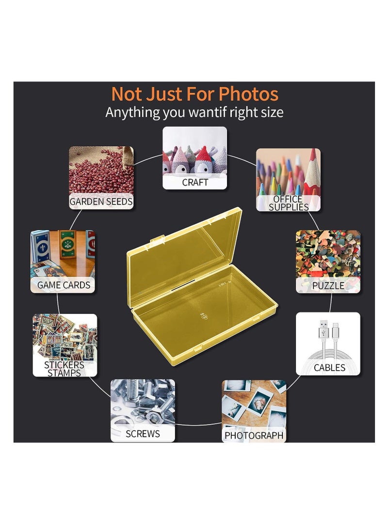, Clear Photo Storage Box, Card Organizer with 6 Inner Storage Cases for Birthday Get Well Cards Photos, Crafts, Scrapbooking, Paper, Stickers, Tools Container Box  - Image 5