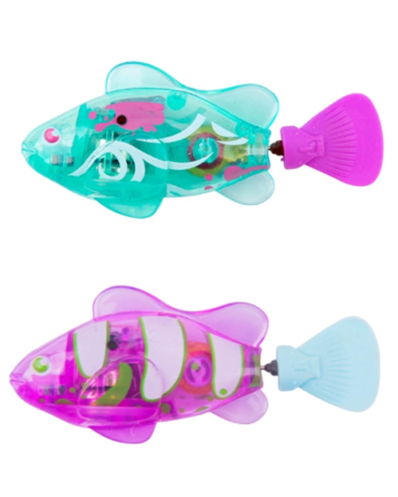 INOCEAN 2 PCS Robot Fish, Robotic Fish for Aquarium, Robot Toy in Water with Realistic Swimming Motion, Fun Decoration for Home Aquariums, Garden Ponds, and Decorative Bowls - Image 1