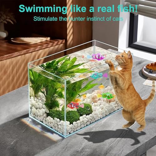 INOCEAN 2 PCS Robot Fish, Robotic Fish for Aquarium, Robot Toy in Water with Realistic Swimming Motion, Fun Decoration for Home Aquariums, Garden Ponds, and Decorative Bowls - Image 5